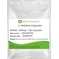 Bright Sunlight, L-Histidine, 500 mg, Veg Capsules