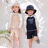 LEO.MAN 2-Piece Children's Swimsuit Boys And Girls Wearable Shirt + Shorts Model 6072
