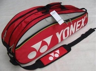 Yonex 9332 Badminton Beg Double Zip Beg dengan Kasut Petak + 2 Paket Utama 2 Paket Utama 2 Poket Sis