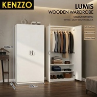 New Arrival ! KENZZO: LUMIS 2-Door Wooden Wardrobe /E1 grade 2 door wardrobe / wardrobe / cupboard/f