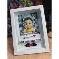 Unique 3D Frame A4 Gift – Graduation, Anniversary, Birthday Gift