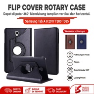Samsung Tab A8 2017 Case | Samsung Tab A 8" 2017 | Galaxy T385 T380 Flip Cover Casing Rotary Leather