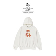 ADLV [acme de la vie] เสื้อฮู้ดดี้แขนยาว รุ่น Ac Teddy Bear Hoodie Cream (50062STBHDU_F5CMXX)