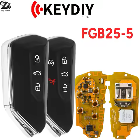 Zz KEYDIY FGB25-5/FGB08 5H0959753G/BK NBGFS1901S 433MHZ /5C/5DCHIP Smart Key For VW Golf 8 Tiguan Pa