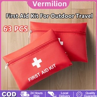 16 Kinds 63 PCS First Aid Kit Medical Emergency Kit Travel Emergency Kit Outdoor Survival Kit Family