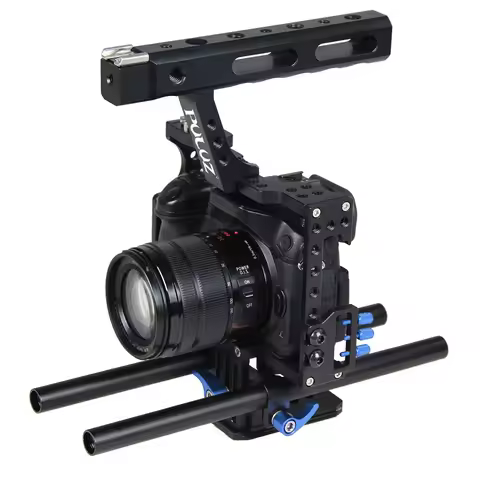 PULUZ Camera Metal Cage Handle Stabilizer Mount For Sony A7 A7R III A7S II A7R IV, A6500 A6300 A6000