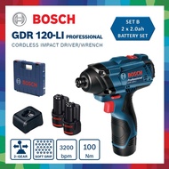 BOSCH GDR120-LI Cordless Impact Wrench 12v Impact Driver GDR120LI GDR 120 LI Drill Pemutar Bateri