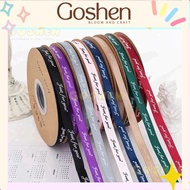 (1cm version) 1cm Silk Ribbon with Just For You Printed, 1cm Letter Ribbon