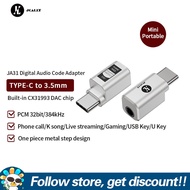 JCALLY JA31 Digital Audio Adapter Built-in CX31993 DAC Chip Type-C To 3.5mm Amplifier One Piece Meta