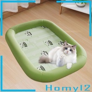[HOMYL2] Pet Cooling Pad Playmat Silk Washable Sleeping Easy to Clean Puppy Kitten Nest for Pet Supp