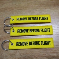 Customized Keychain Ribbon Embroidered Keychain Embroidered Keychain Double-Sided English Characters