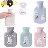 XIANS Hot Water Bottle, Cartoon 350ml Hot Water Bag, Instant Hot Pack Soft Reusable Water Heating Pad Winter
