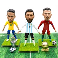 Football player action figure Cristiano Ronaldo Messi Neymar Pogba 13cm football action figure souve