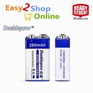 nanostix pod Ready Stock ALX Original Doublepow Rechargeable 9V 280mAh NI-MH Battery