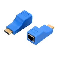 [HOT S] HDMI-compatible Extender 4K RJ45 Ports LAN Network HDMI-compatible Extension Up to 30M Over CAT5e / 6 UTP LAN Extender Cable