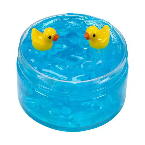 120ml Clear Beads Crunchy Slime Kit Duck Super Soft Stretchy & Non-Sticky Crystal Sludge Party Favor