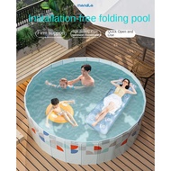 Foldable Swimming Pool, No Inflation Required, Pet/adult/children Swimming Pool 160*45/80*30cm