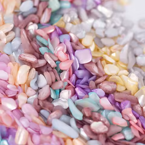 100ML/Jar Jade-like Shell Fragments 3D Glitter Glamour Natural Seashell Sequins For DIY Nail Art Dec