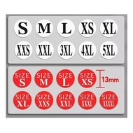 XXS XS XXL 3XL 4XL 5XL 6XL 7XL 8XL Clothes Size Sticker Retail Fashion Sizes Clothing Extra Large La