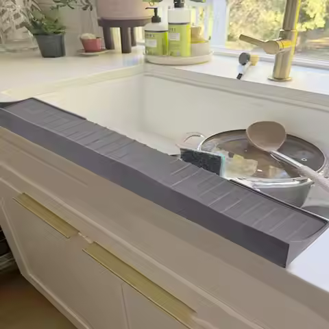 Sink Edge Guard Kitchen Sink Silicone Splash Guard Splash Guard For Bathtub Sink Sink Protectors For