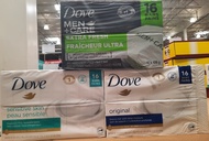 ORIGINAL and IMPORTED from Canada - Dove Soap Bar,  106 g, (White, Sensitive, Dove Men + Care Extra Fresh Bar)