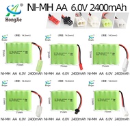 Ni‑MH AA 2400mAh 6.0V Battery Pack 71×51×14.2mm (L×W×H) –  SM/JST/Mini Tamiya, for RC Cars & Electri