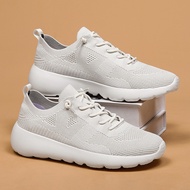 Walking In Spring And Summer, Duozoulu Flying Knitted Sports Shoes For Men And Women Breathable Lig