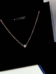 鑽石項鍊-初玥(18k白金/金/玫瑰金+7分真鑽)