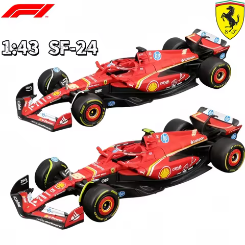 Bburago F1 1:43 Ferrari SF-24 Alloy Miniature Diecast Model Formula 1racing Alloy Luxury Vehicle Toy