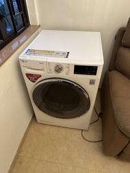 LG 9kg ThinQ LG DUAL Inverter Heat Pump™ 雙變頻熱泵乾衣機(容量為 9 公斤)新舊如圖 長60cm 深60cm 高84cm 荃灣綠楊新邨自取