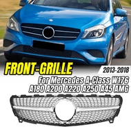 For Mercedes Benz A-Class W176 2013-2018 A180 A200 A220 A250 A45 AMG Front Racing Grille Diamonds St