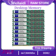 JSLF Ddr2 10สตั๊ด2Gb Memoria Ram PC2-6400 800Mhz PC2-5300 667Mhz คอมพิวเตอร์ตั้งโต๊ะ Mhz 240 Pinnen 