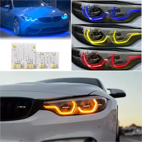 Non-RGB Adaptive Headlight Angel Eye DRL Boards For 2018 - 2020 BMW F80 F82 F83 M3 M4 LCI 420i 430i 