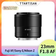 TTArtisan 23mm F1.8 Auto Focus Large Aperture Prime Digital Camara Fotografica Lens For Fuji XF Sony
