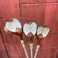 Kenneth Smith Classic Aluminum Shaft Vintage Wood 1 Wood 3 Wood 5 Kansas City Us Golf Club Original