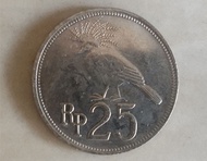 Uang Koin Lama Logam Rp 25 Rupiah Tahun 1971 