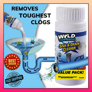 WILD TORNADO POWERFUL SINK &amp; DRAIN CLEANER HIGH EFFICIENCY UNCLOG DRAINAGE CLOG REMOVER AND CLEANER LIQUID SOSA DRAN DECLOGER BARADONG LABABO GLEAM LIQUID DRAIN SOSA Toilet Clogging Cleaning Tool Super Remover Pipeline Toilet To Clear Dissolves Grease