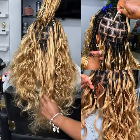 1B/30 Ombre Body Wave Human Hair for Braiding Pre-Separated Crochet Hair Virgin Remy Bulk Hair for B