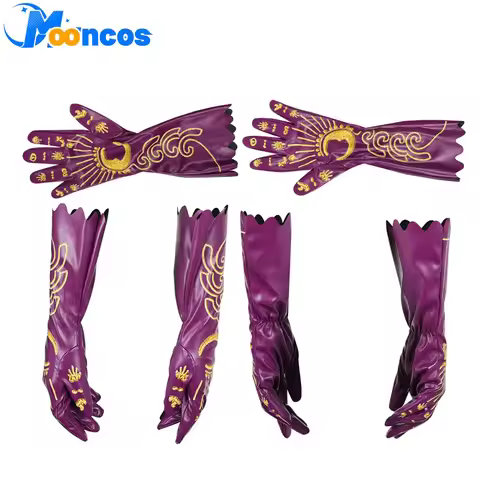 2025 Movie Wiked Elphaba Cosplay Purple Gloves Costume Accessories Disguise for Women Female Fantasi