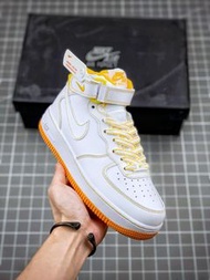 Nike Air Force 1 MID 白黃縫線中邦板鞋