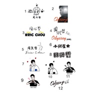 READY STOCK 2024 Eric Chou Concert Tour Malaysia Tattoo Sticker Eric Chou 周兴哲