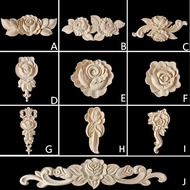 Wood carving onlays rose appliques Decals for wood furniture Antique home decor Wood furniture decor