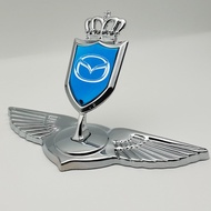 High quality Modified Metal 3D Standing Car Front Hood Emblem Sticker Angle Wings Emblem Badge Car D