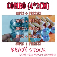 {COMBO} Presser + Round Tart Mould / Acuan Tart Mini Bulat Viral (4cm*2cm) finish product - 3.5cm++