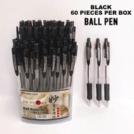 Craft.E Economy Ball Point Pen 0.7mm Box of 50pcs Value Pack Retractable Professional Leakage-Proof