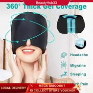 Gel Cold Headache Relief Cap Sleeping Eyeshade Migraine Hat Gel Hot Cold Therapy for Headache Relief