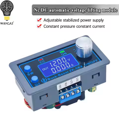 ZK-5KX DC DC Buck Boost Converter CC CV 0.6-36V 5A 5V 6V 12V 24V 80W Power Module Adjustable Regulat