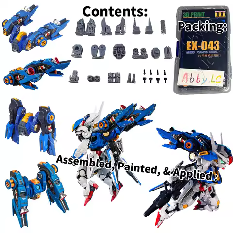 For MGSD Master Grade SD XVX-016 Aerial Anubis Mirasoul Flight Unit Full Resin Model Kit EX-043 + St