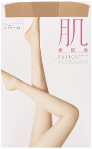 ATSUGI（厚木）ASTIGU（Asutigu）長襪（皮膚皮膚感覺）Nudi米色M-L