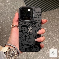 LL77 Premium Matte Case Casing Hp Line Graffiti For Infinix Note 50 50S 50 PRO SMART 5 6 7 8 9 HOT 9